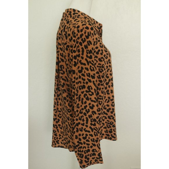Rails Kathryn Blouse Brown Black Leopard Animal Print Medium - Picture 4 of 9